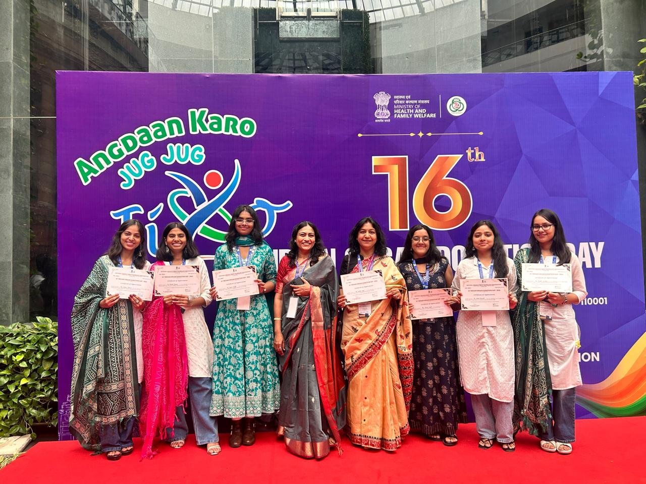 LHMC delegation participated in the 16th Indian Organ Donation Day